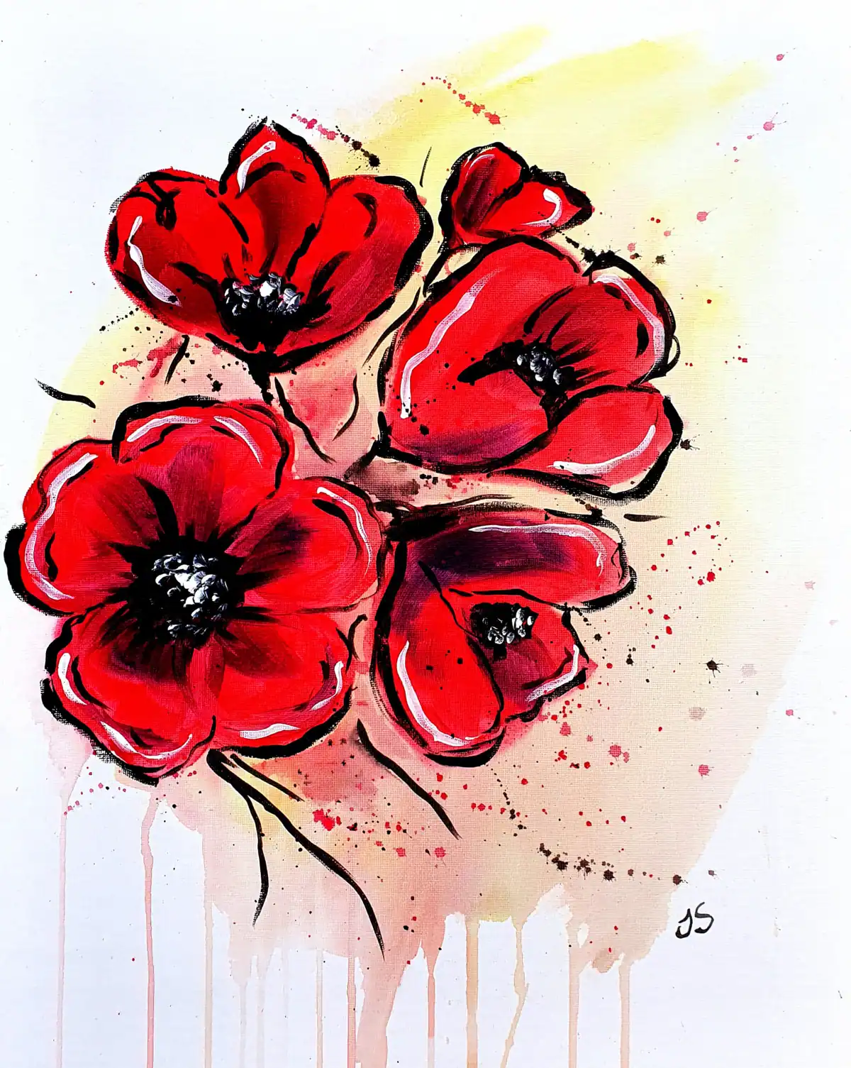 Poppies painting