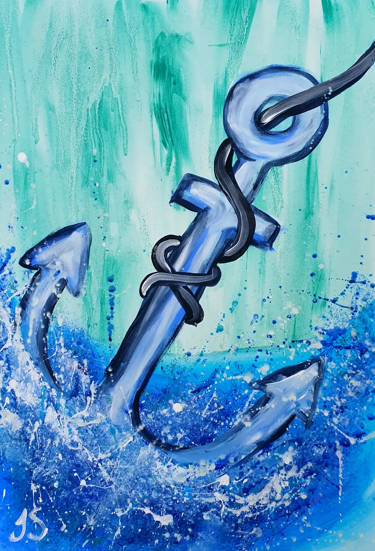 Anchor Splash painting