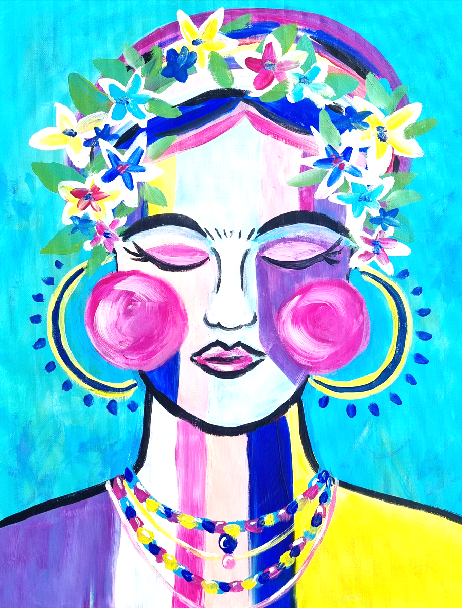 Colourful Frida painting
