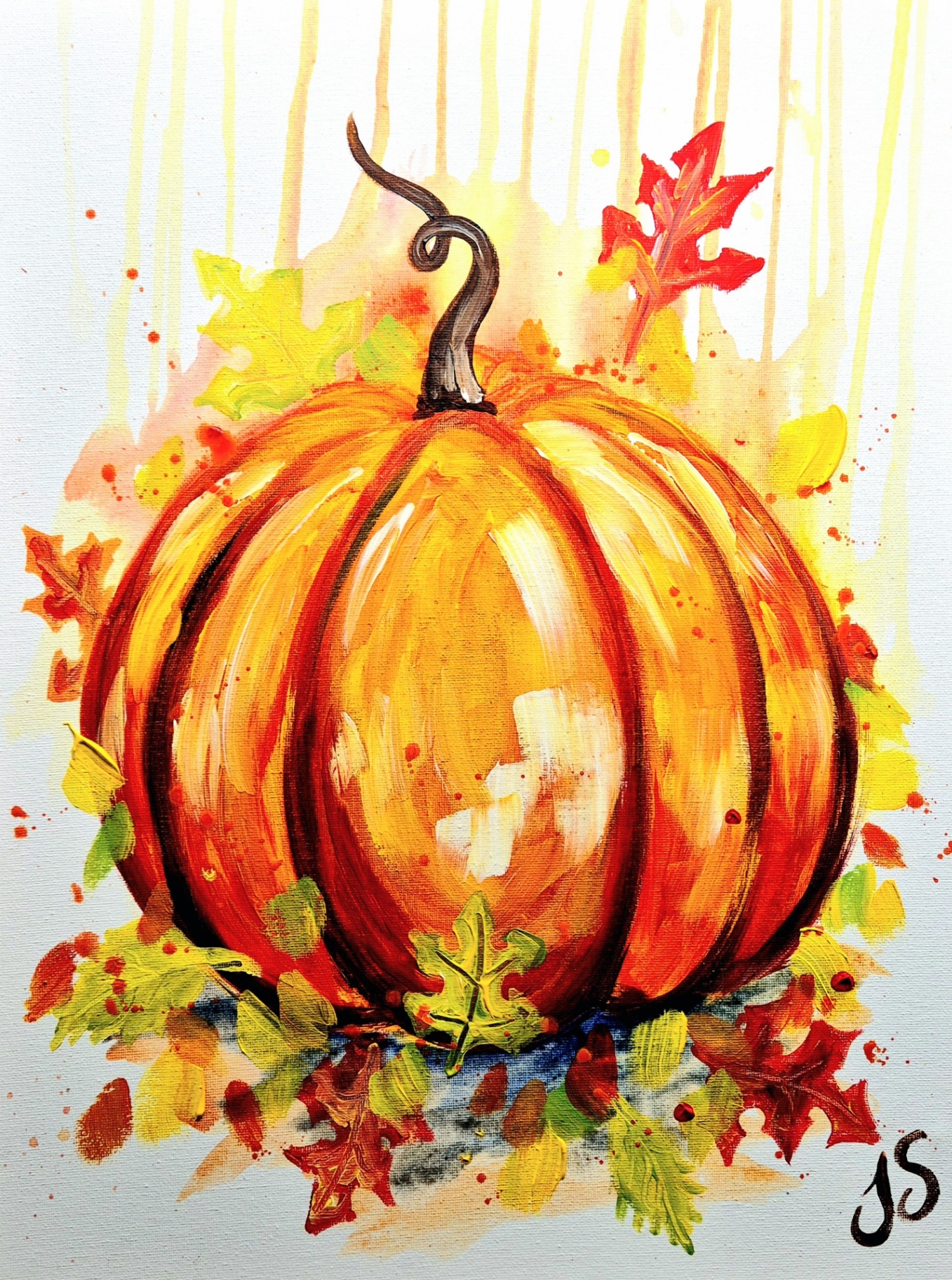 Autumn Pumpkin painting