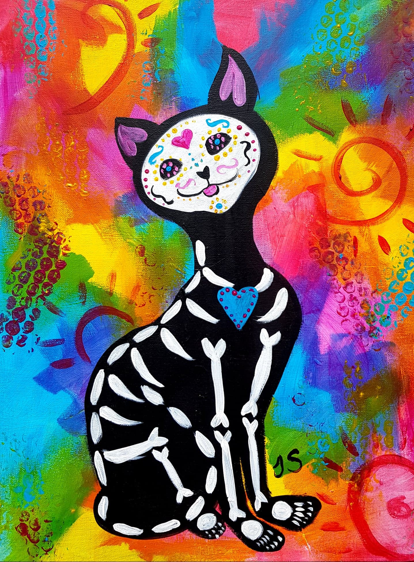 Dame of the Dead Kitty painting
