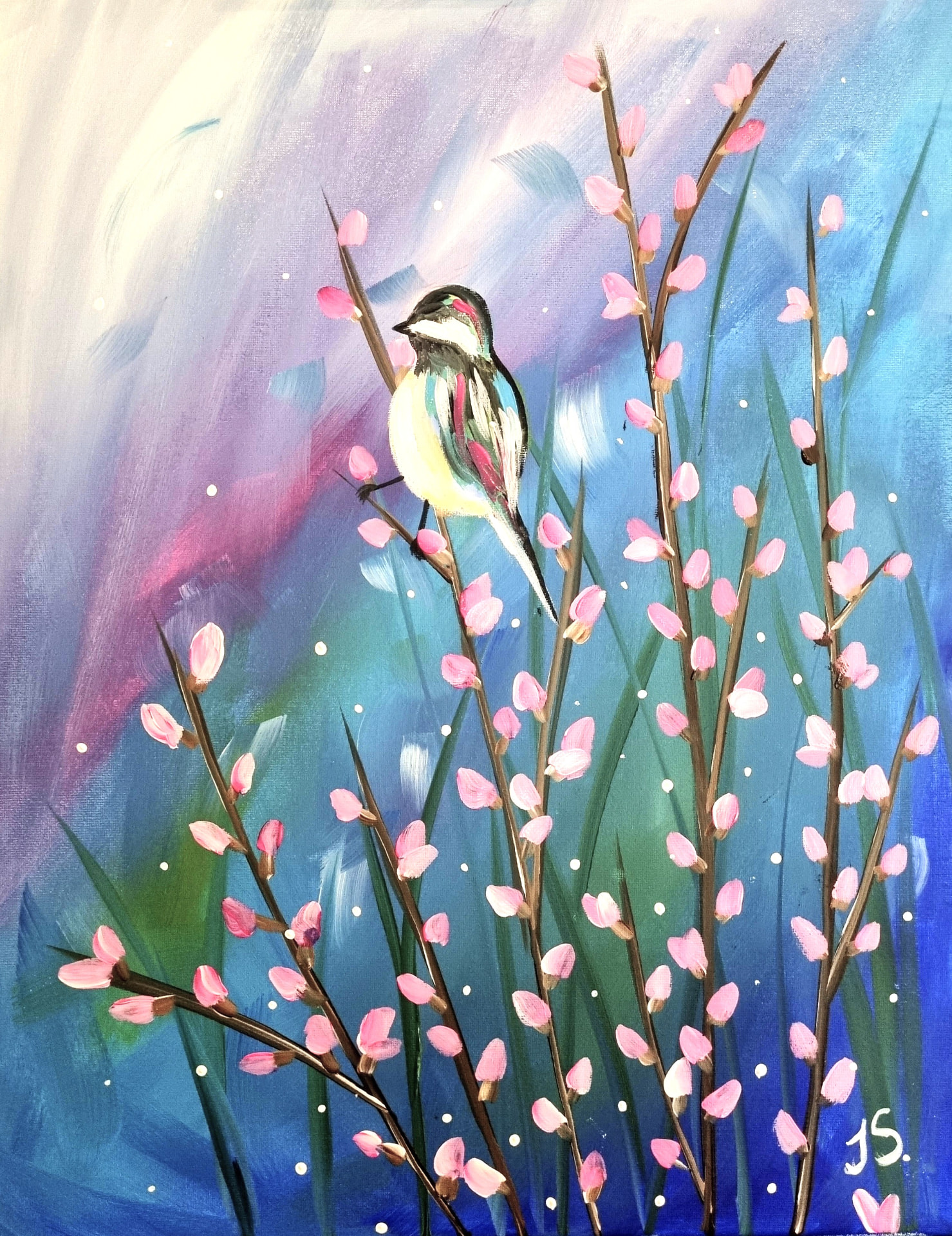Blossom Birdy painting