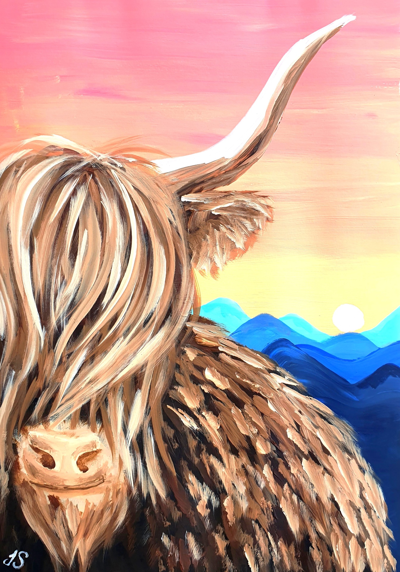 Highland Cow painting