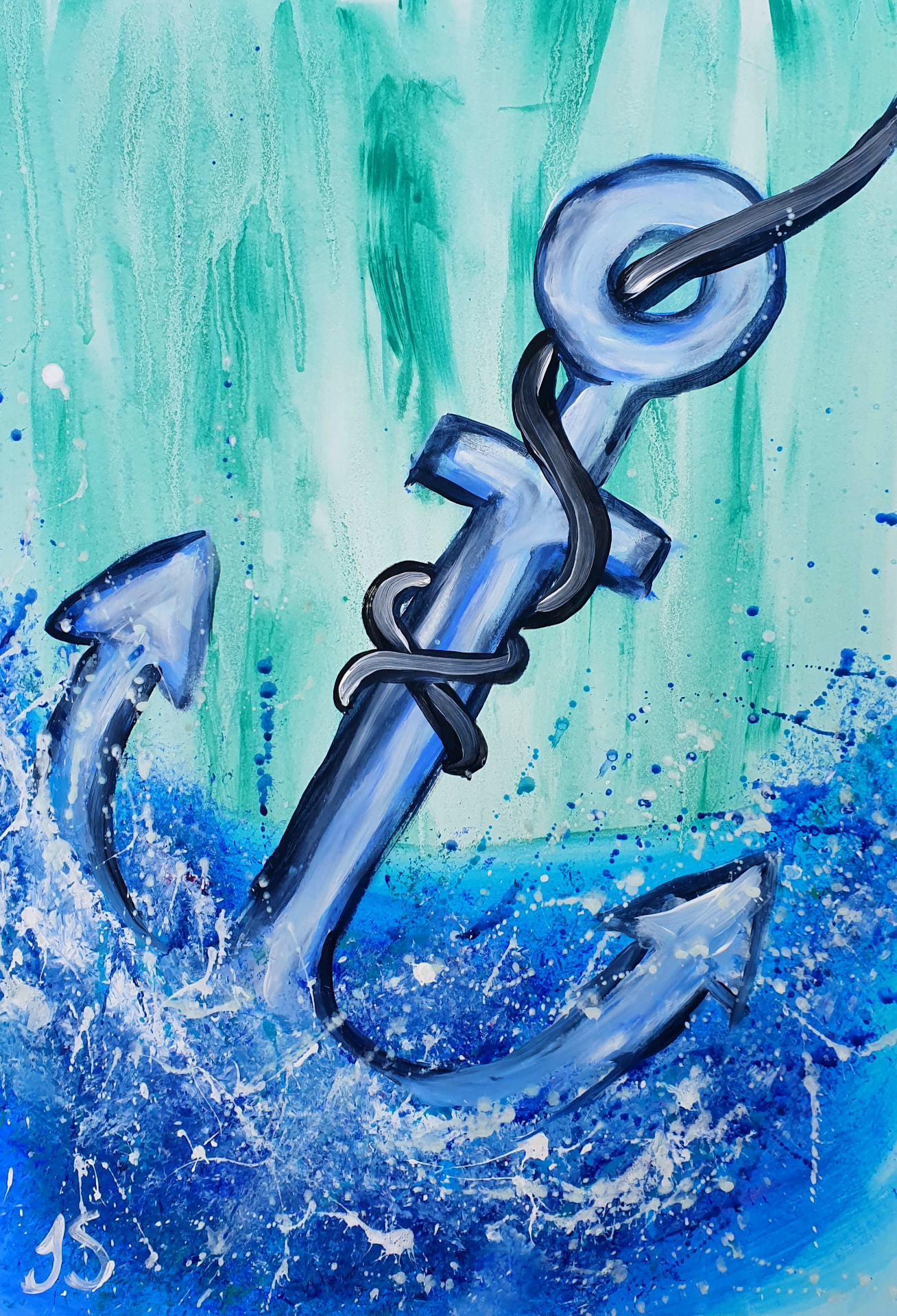 Anchor Splash painting