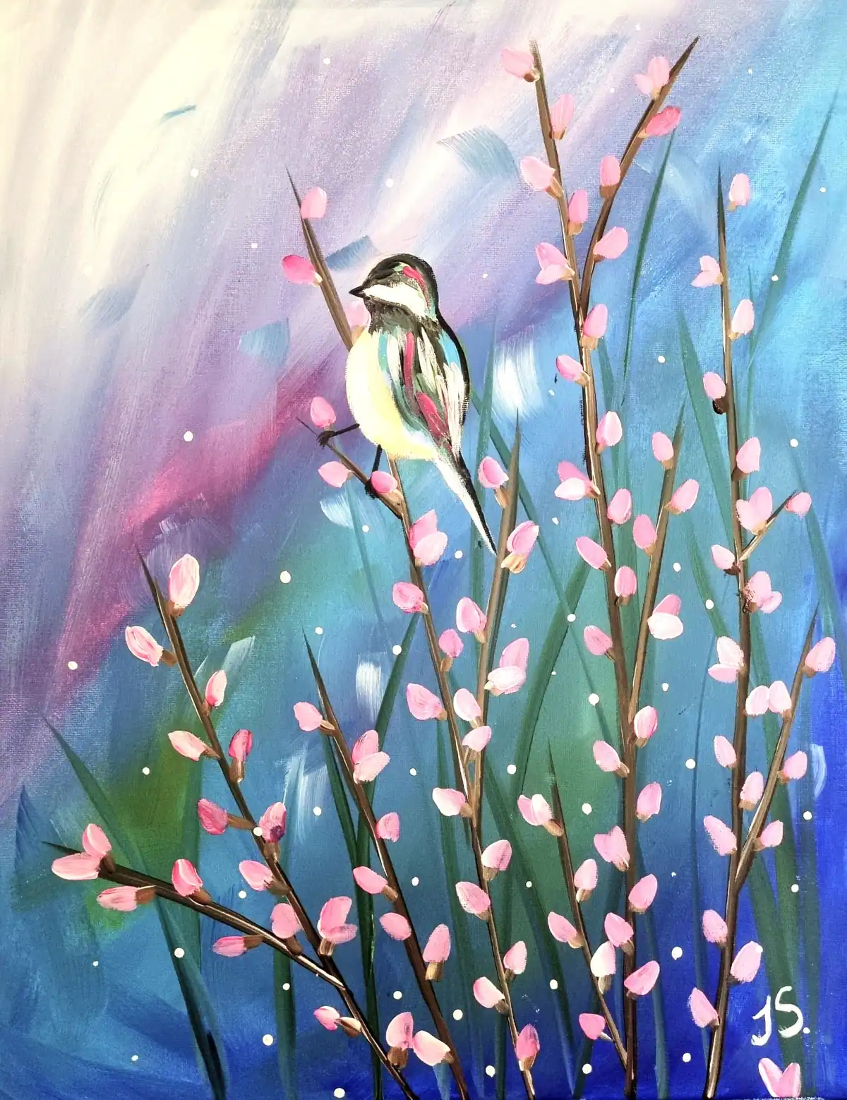 Blossom Birdy painting