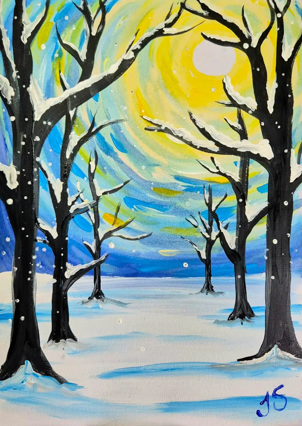 Winter Landscape painting