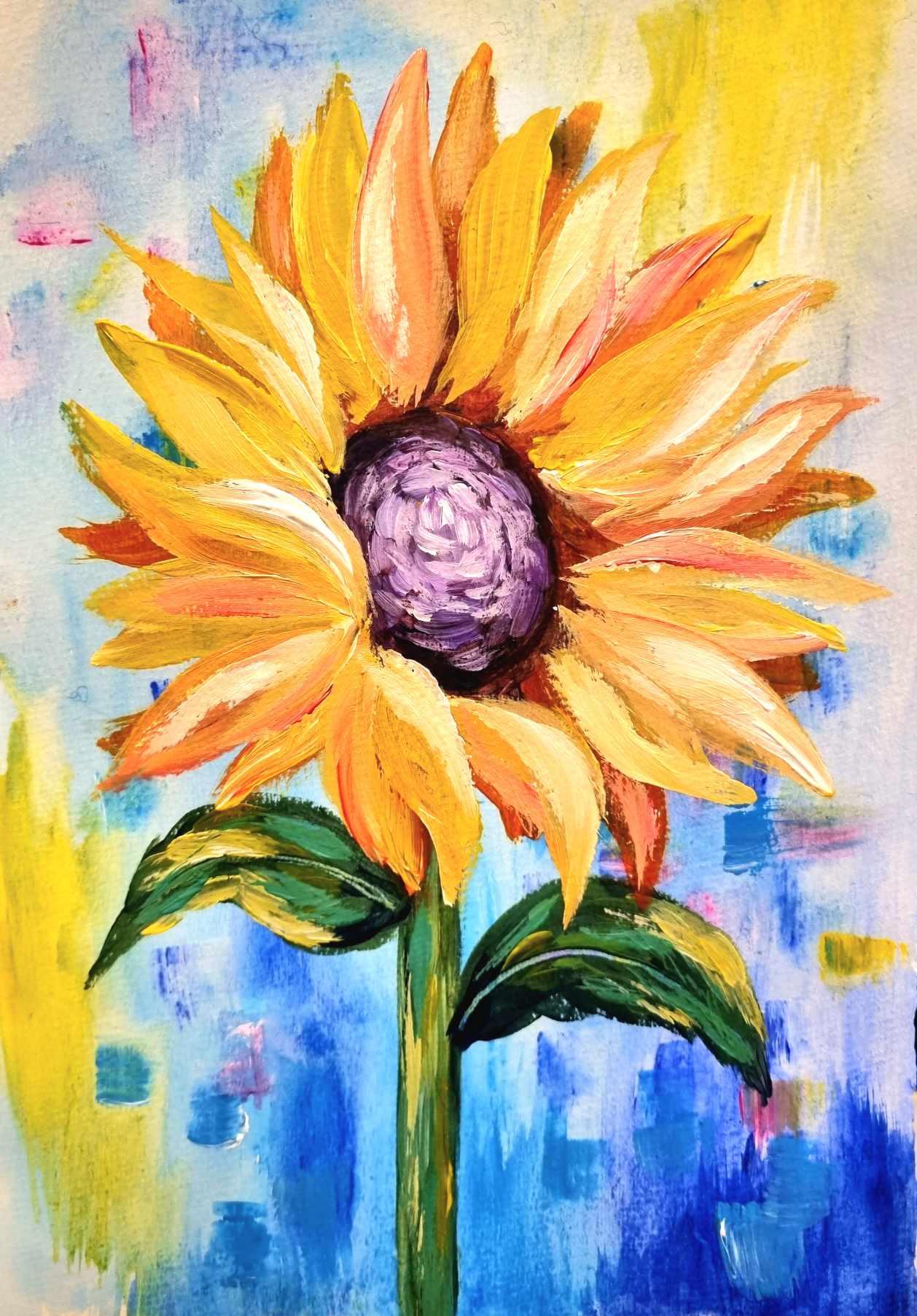 Sunflower painting