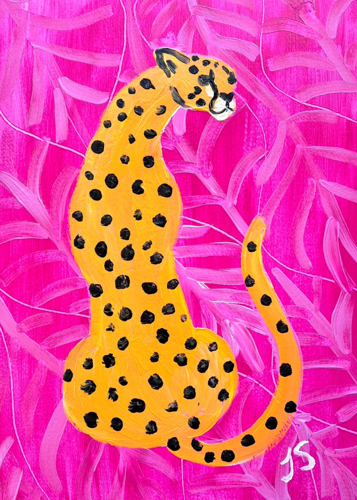 Jungle Cheetah painting