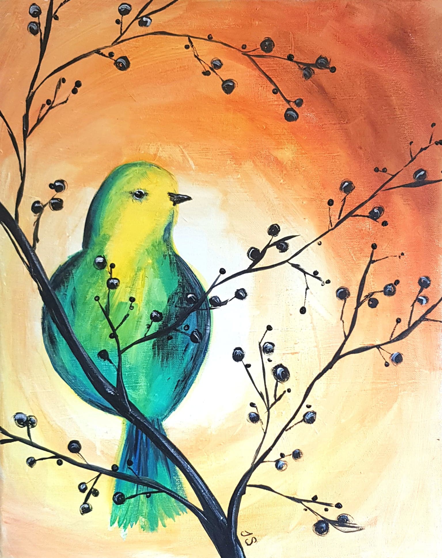 Bird Watch painting