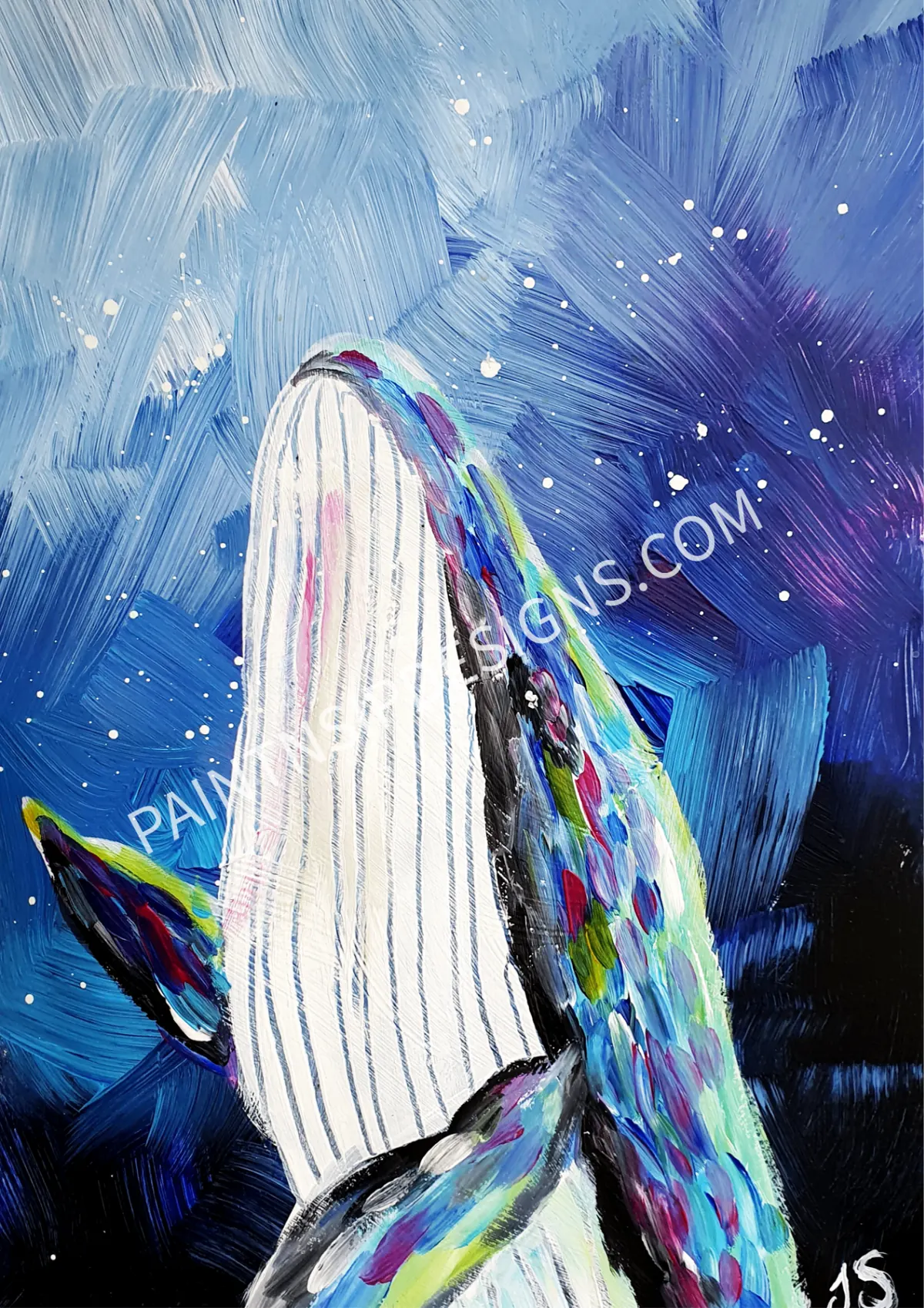 Blue Whale painting