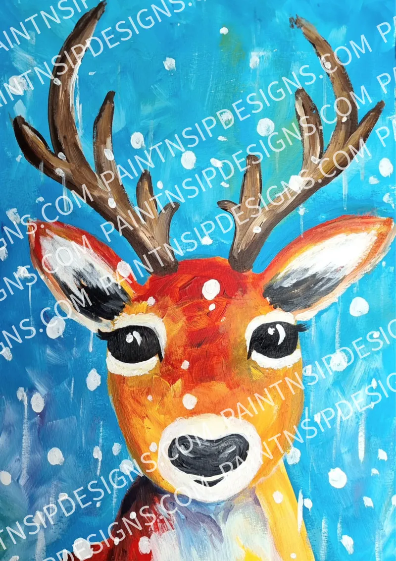 Reindeer painting