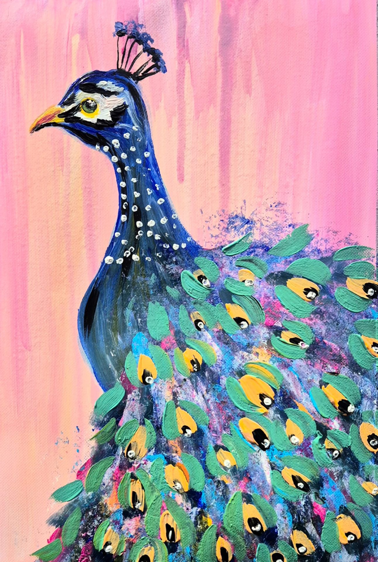 Peacock painting