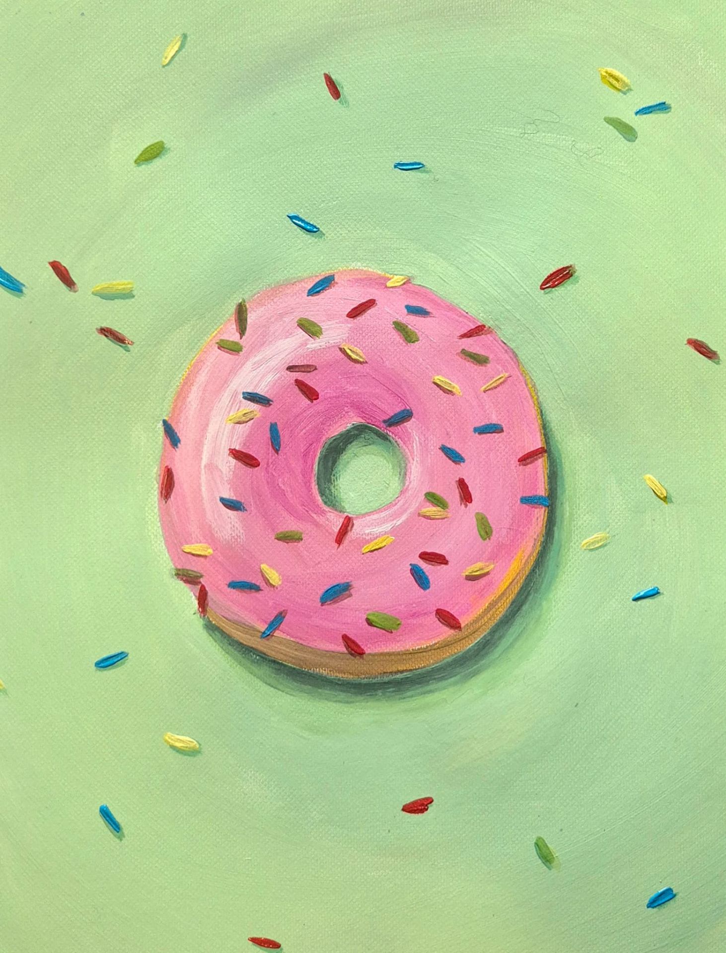 Realistic Donut painting